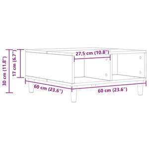 Couchtisch Artisan Eiche 60x60 cm