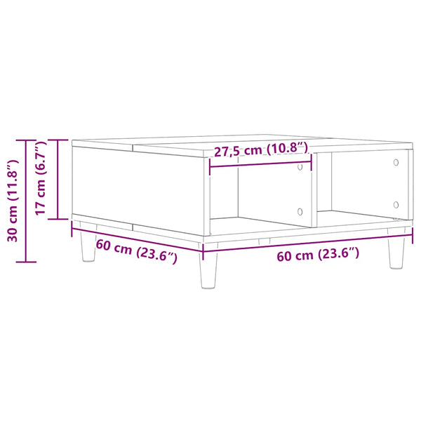 Couchtisch Artisan Eiche 60x60 cm
