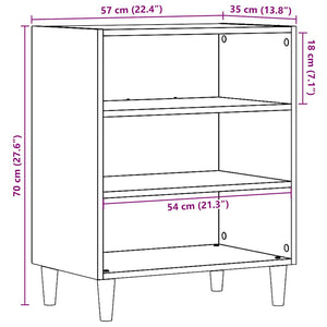Sideboard Altholz-Optik 57x35x75 cm