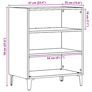 Sideboard Altholz-Optik 57x35x70 cm