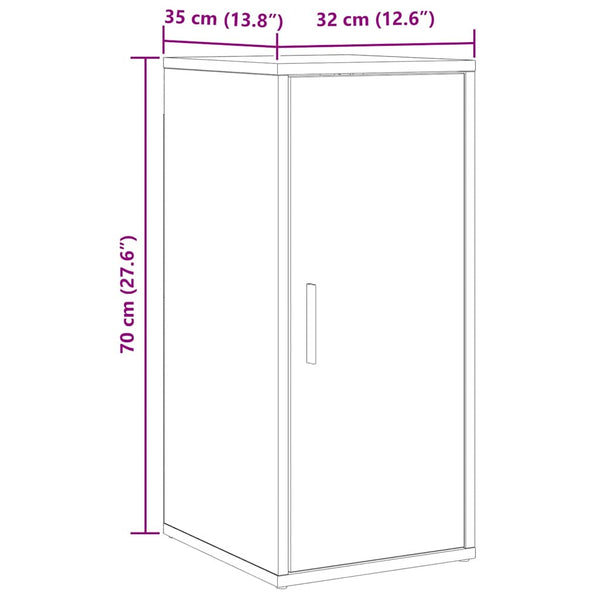Schuhschrank Artisan Eiche 32x35x70 cm