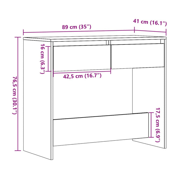 Konsolentisch Altholz-Optik 89 cm