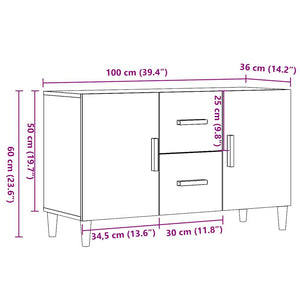 Sideboard Altholz-Optik 100 cm