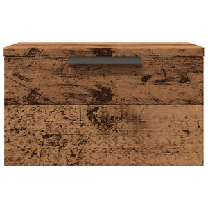 Wand-Nachttische 2er Set Altholz-Optik