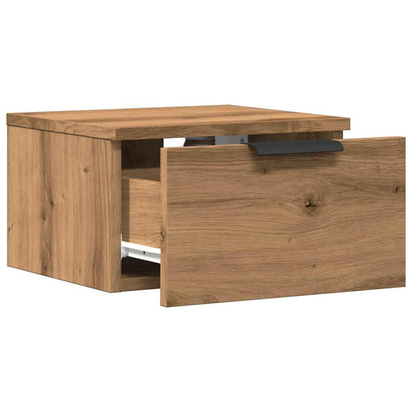 Wand-Nachttisch Artisan Eiche 34x30x20 cm