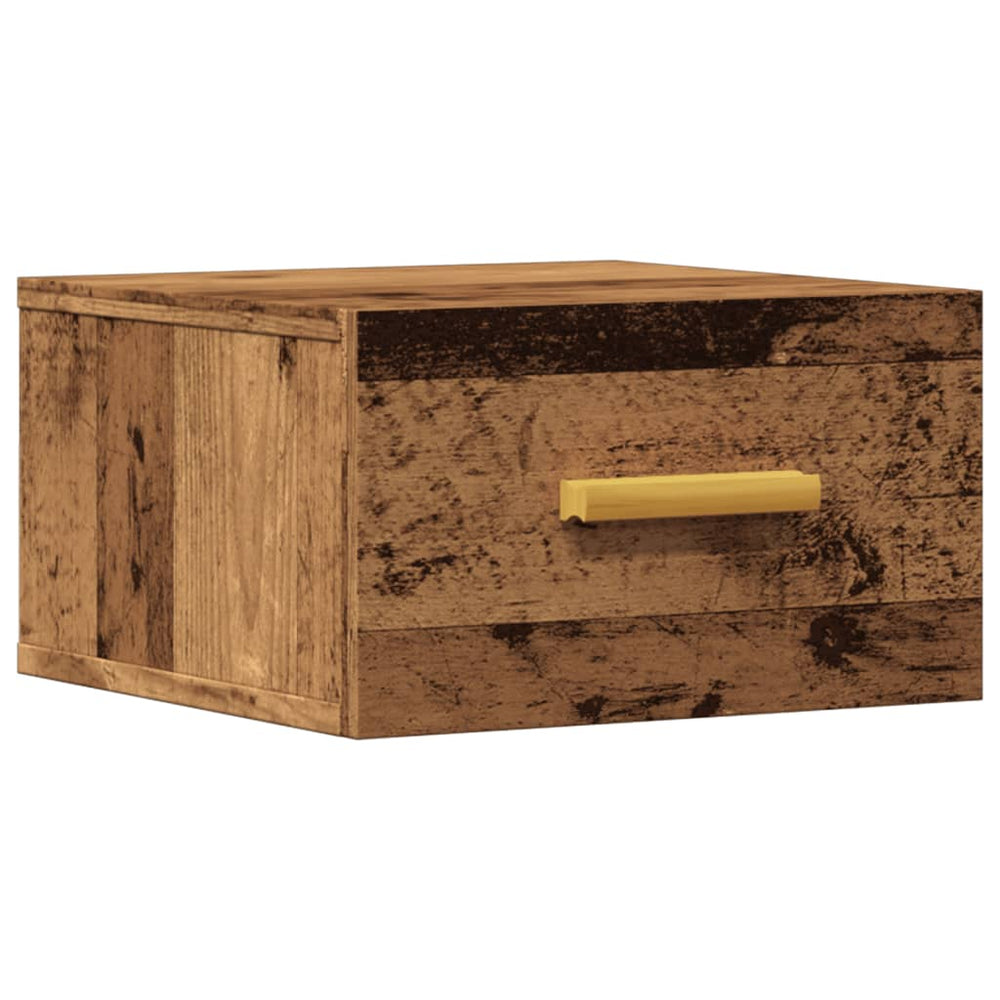 Wand-Nachttisch Altholz-Optik 35x35 cm