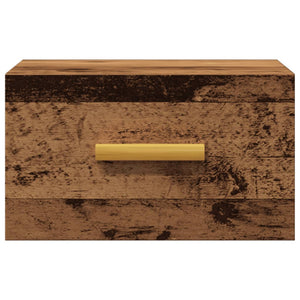 Wand-Nachttisch Altholz-Optik 35x35 cm