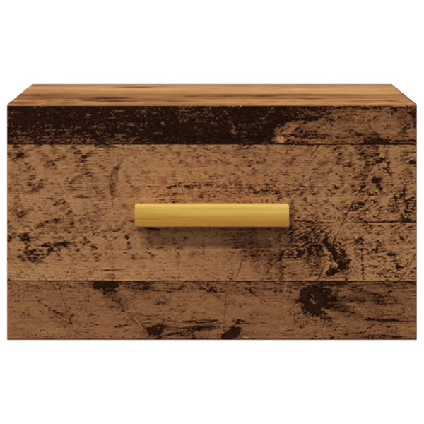 Wand-Nachttisch Altholz-Optik 35x35 cm