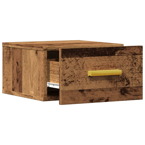 Wand-Nachttisch Altholz-Optik 35x35 cm