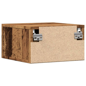 Wand-Nachttisch Altholz-Optik 35x35 cm