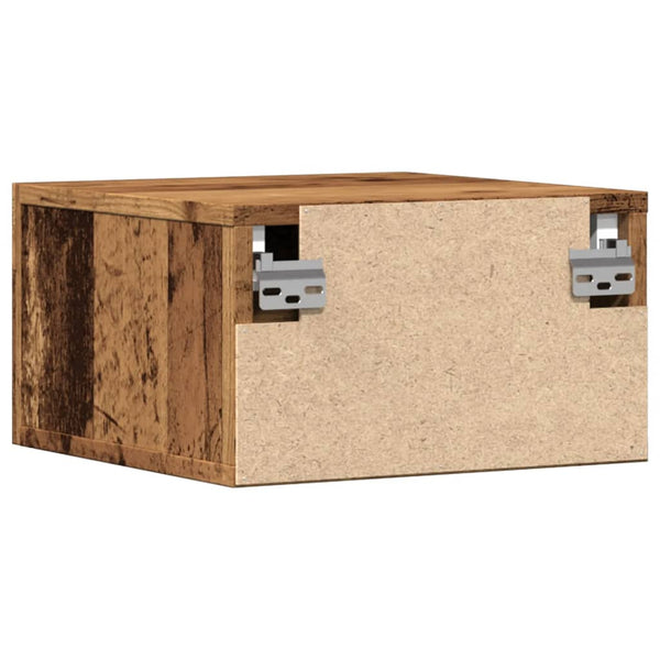 Wand-Nachttisch Altholz-Optik 35x35 cm