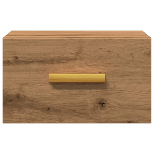 Wand Nachttische 2er Set Eiche 35x35x20cm