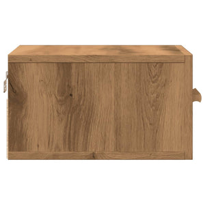 Wand Nachttische 2er Set Eiche 35x35x20cm