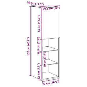 TV-Schrank Artisan-Eiche mit LED