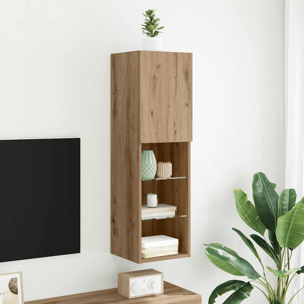 TV-Schrank Artisan-Eiche mit LED