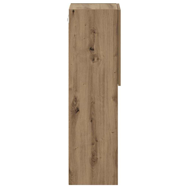 TV-Schränke mit LED-Leuchten, Artisan-Eiche, 2er-Set