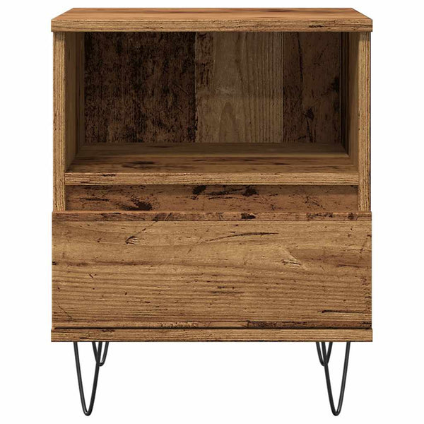Nachttisch Altholz-Optik 40x35x50 cm