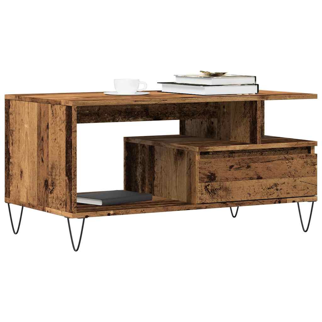 Couchtisch Altholz-Optik, 90 cm