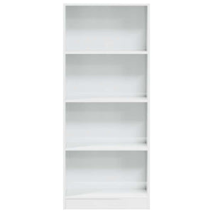 Hochglanz Bücherregal Weiß 60x24x143 cm