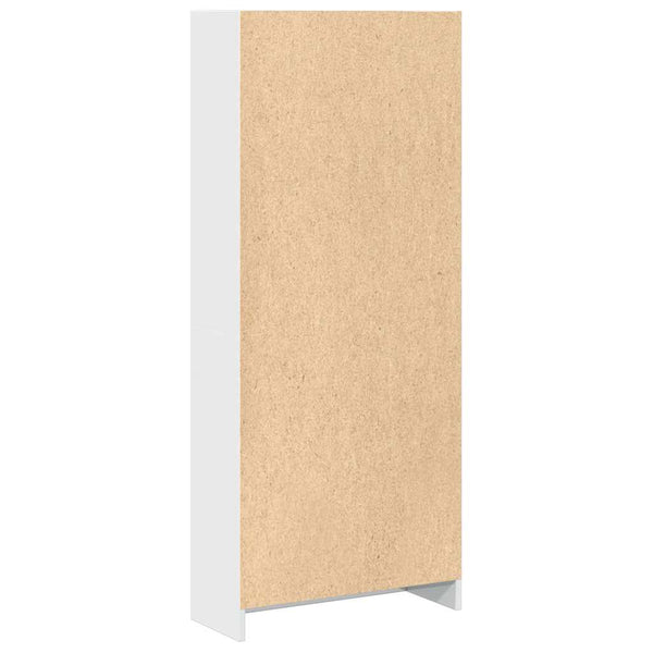 Hochglanz Bücherregal Weiß 60x24x143 cm