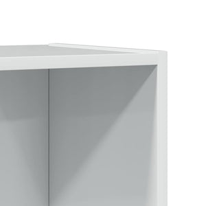 Hochglanz Bücherregal Weiß 60x24x143 cm
