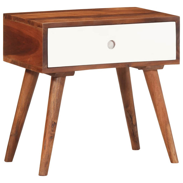 Akazie Beistelltisch Massivholz 45x30x45 cm