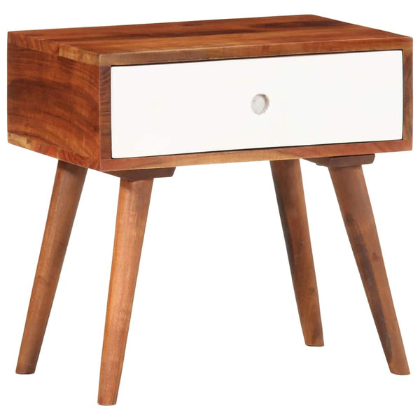Akazie Beistelltisch Massivholz 45x30x45 cm