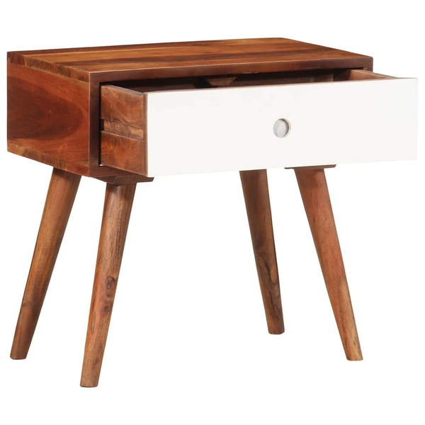 Akazie Beistelltisch Massivholz 45x30x45 cm