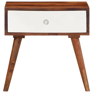 Akazie Beistelltisch Massivholz 45x30x45 cm