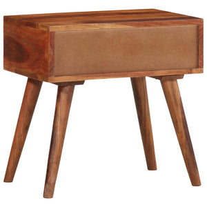 Akazie Beistelltisch Massivholz 45x30x45 cm