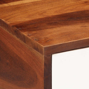 Akazie Beistelltisch Massivholz 45x30x45 cm
