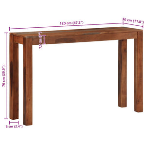 Konsolentisch Akazie Massivholz 120 cm