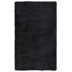 Schwarzer Shaggy Teppich NAVARRA, 60x100 cm
