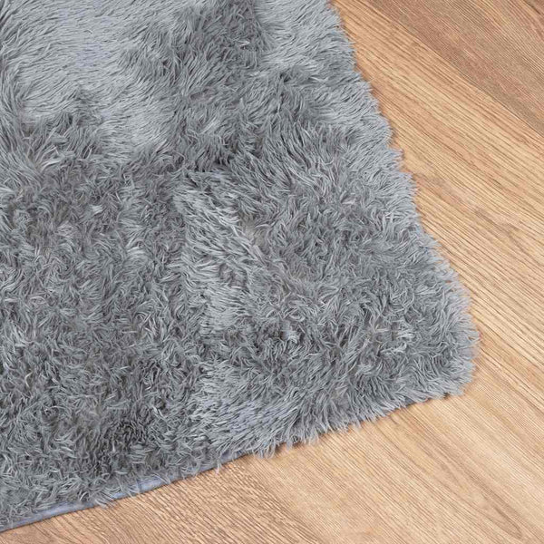 vidaXL Tapis shaggy à poils longs NAVARRA Gris clair 60x100 cm Polyester