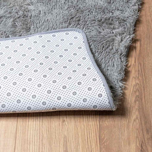 vidaXL Tapis shaggy à poils longs NAVARRA Gris clair 60x100 cm Polyester
