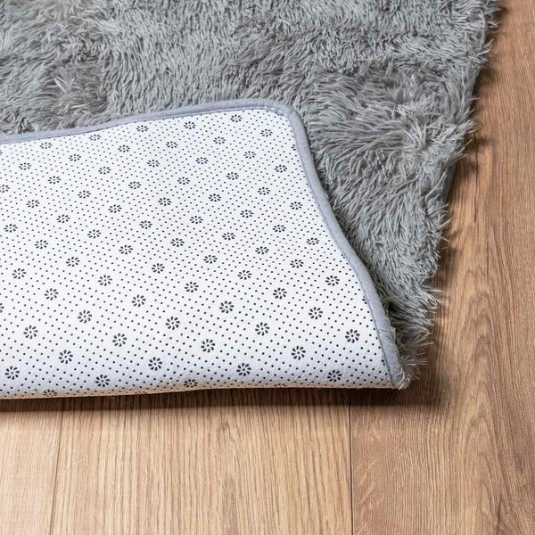 vidaXL Tapis shaggy à poils longs NAVARRA Gris clair 60x100 cm Polyester