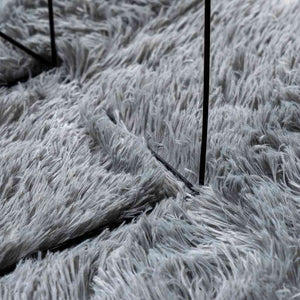 vidaXL Tapis shaggy à poils longs NAVARRA Gris clair 60x100 cm Polyester