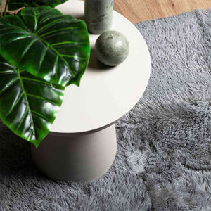vidaXL Tapis shaggy à poils longs NAVARRA Gris clair 60x100 cm Polyester