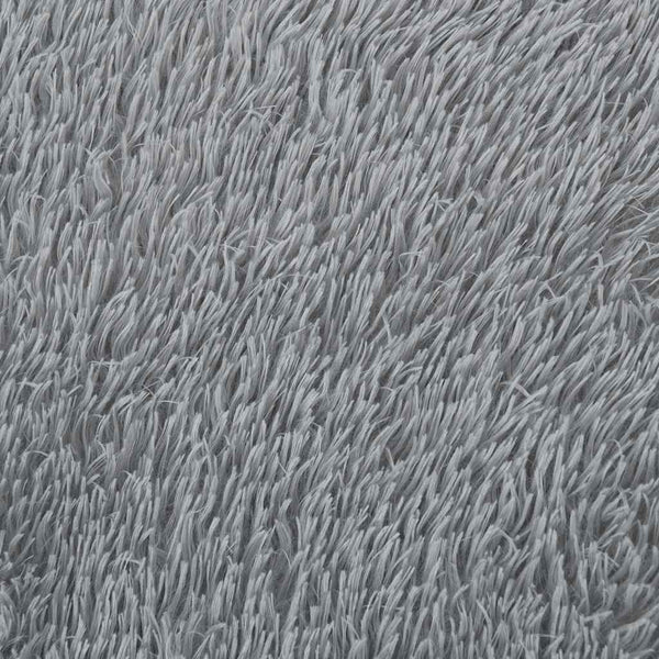 vidaXL Tapis shaggy à poils longs NAVARRA Gris clair 60x100 cm Polyester