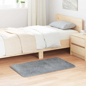vidaXL Tapis shaggy à poils longs NAVARRA Gris clair 60x100 cm Polyester