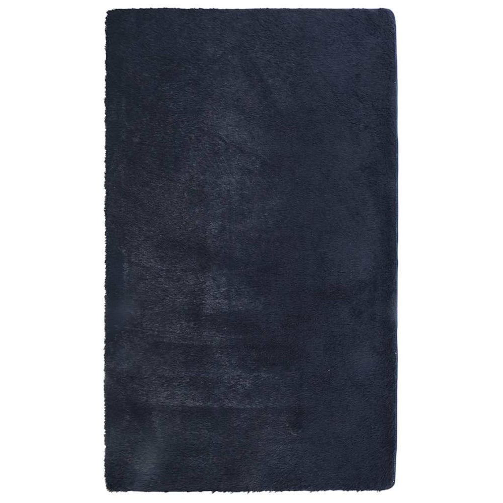 Marineblauer Shaggy Teppich 60x100 cm