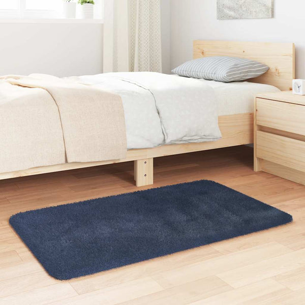 Marineblauer Shaggy Teppich 60x100 cm