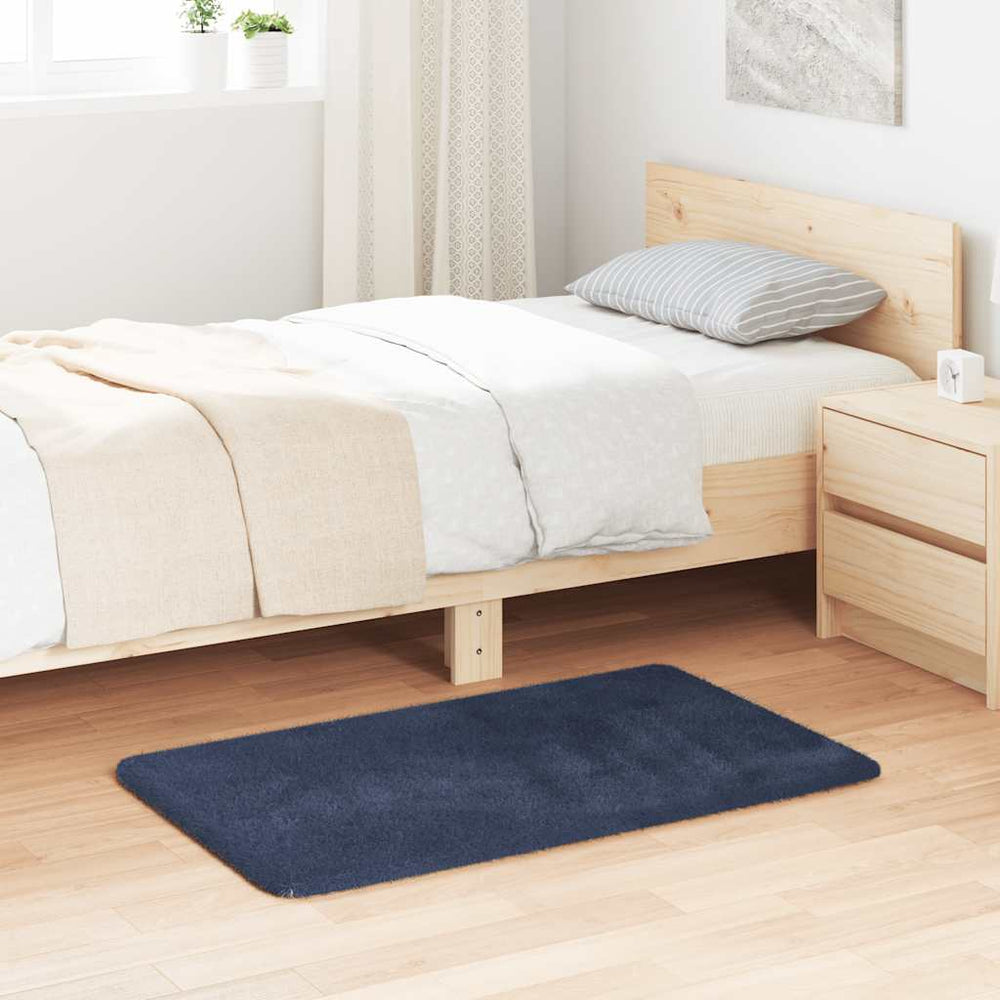 Marineblauer Shaggy Teppich 60x100 cm