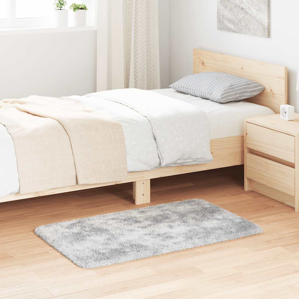Shaggy Teppich Silbergrau 60x100 cm