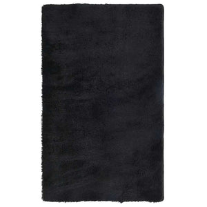 Schwarzer Shaggy Teppich NAVARRA, 80x150 cm