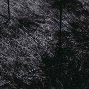Schwarzer Shaggy Teppich NAVARRA, 80x150 cm