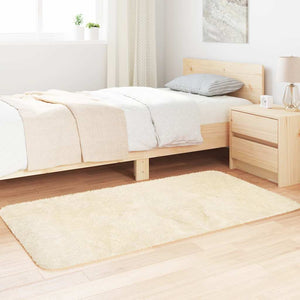 Shaggy Teppich Creme 80x150 cm