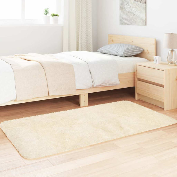 Shaggy Teppich Creme 80x150 cm
