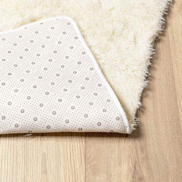 Shaggy Teppich Creme 80x150 cm