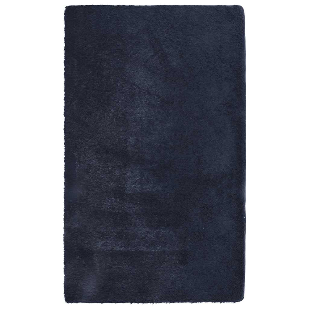 Marineblauer Shaggy Teppich 80x150 cm